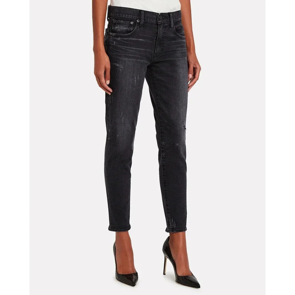 MOUSSY VINTAGE Velma Skinny Denim Jeans Black Size 26 - Picture 1 of 9